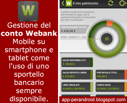 conto webank mobile