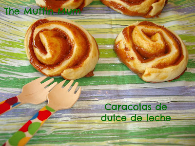 Caracolas de dulce de leche