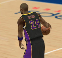 NBA 2K12 LA Lakers Black Alternate Jersey Patch
