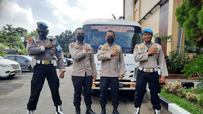 Bidpropam Polda Banten Laksanakan Pengamanan dan Pengawalan Pemberangkatan Calon Taruna Akpol