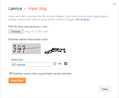 Memindahkan Seluruh Postingan Blog Ke Blog Lain