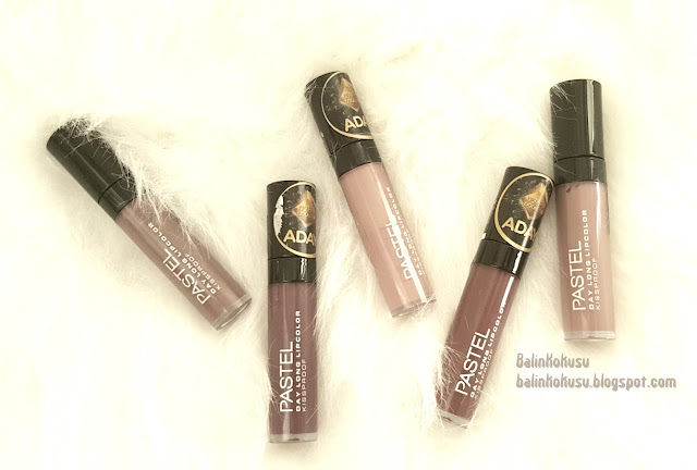 Pastel daylong lipcolor swatchlari