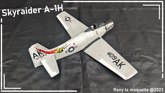 Maquette du A-1H Skyraider de Tamiya au 1/48.