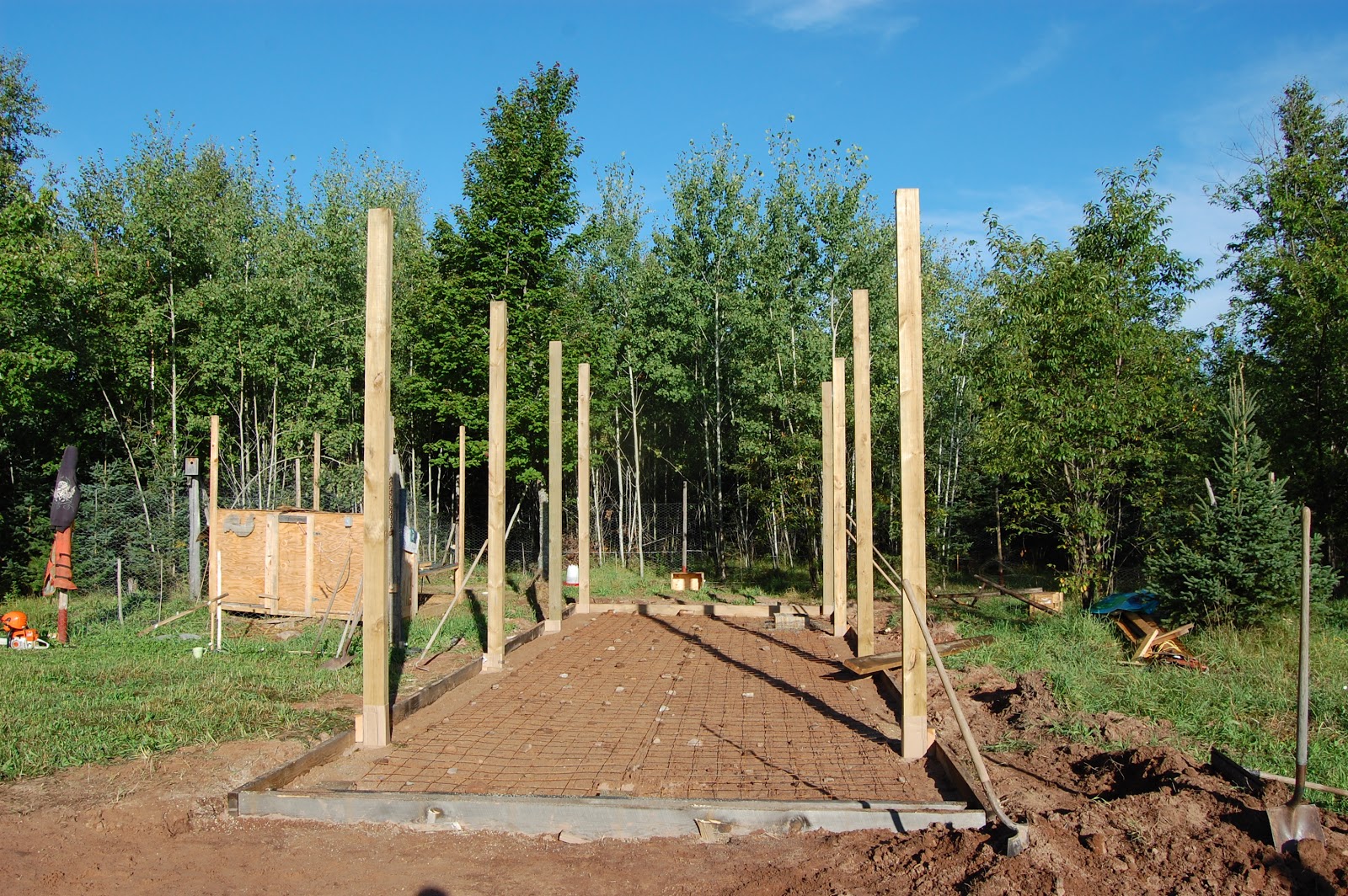 Copper Country Homestead: Garden Shed Construction