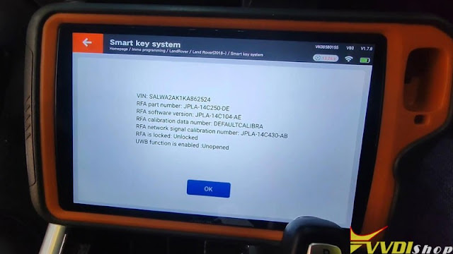 VVDI Key Tool Plus Adds 2020 Land Rover RFA Key 1
