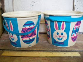 vintage Easter buckets