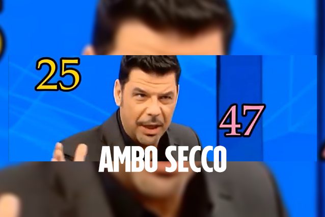 "Se io dico ai telespettatori di giocare sul 13, sul 25 e sul 47, vince qualcuno?". 