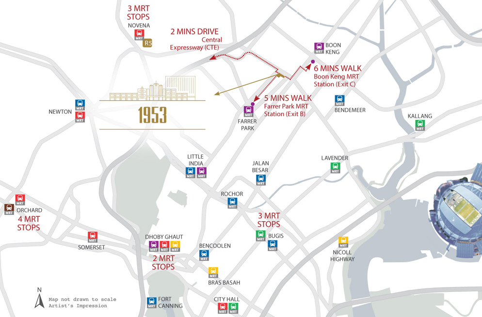 1953 Condo Location Map