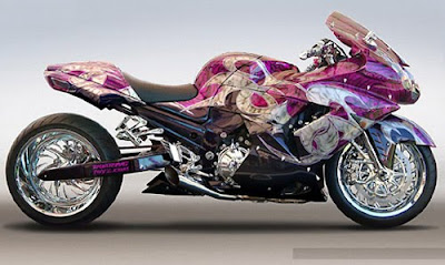 sport motorcycle airbrush