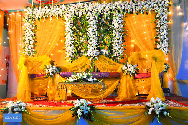 bengali Gaye Holud or Biye Simple Stage Design