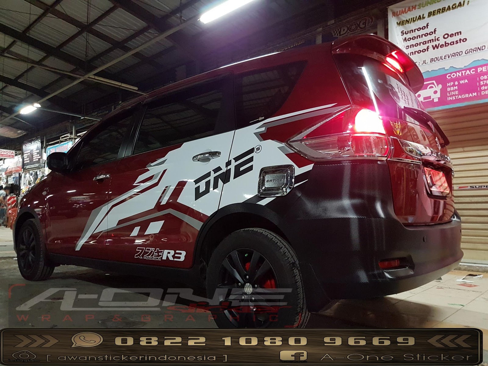 Cutting Sticker Mobil Modifikasi Sticker Depok Jakarta Bogor Ertiga