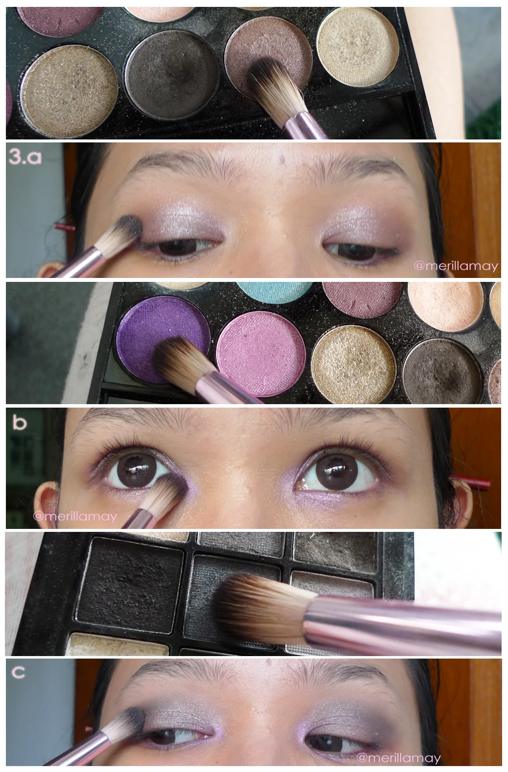 Merilla Mays Blog Tutorial Soft Purple Smokey Eye Makeup