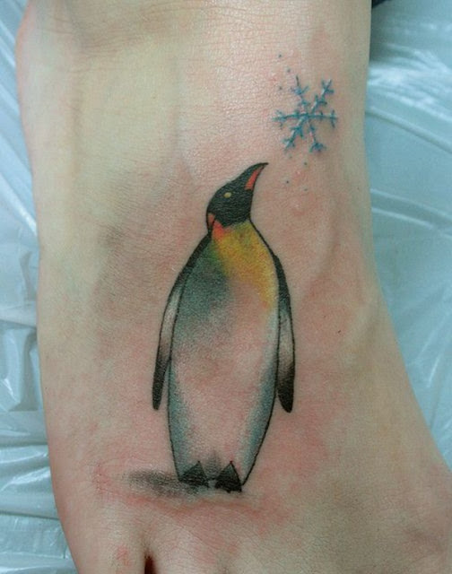 tatuagem pinguim