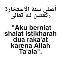 Niat Sholat Istikharah