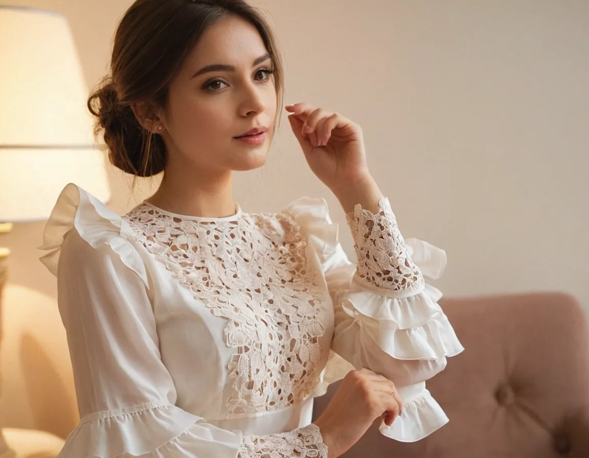 Frill Sleeve Blouse Designs