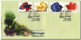 Fighting Fish First Day Cover