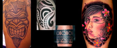 Hawaiian Arm Tribal Tattoo