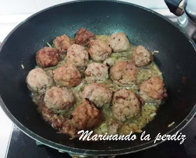 Albóndigas con salsa Strogonoff