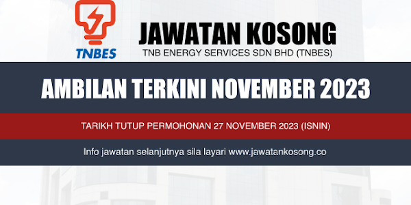 Jawatan Kosong TNB Energy Services Sdn Bhd (TNBES)