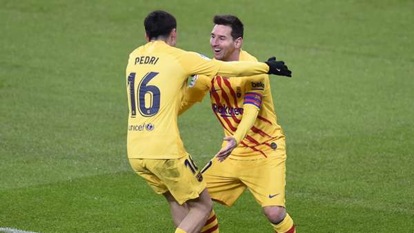 Messi and Pedri score for Barcelon vs Athletic Bilbao