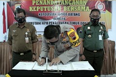 Polres Batang Bersama Perhutani Tandatangani MoU Pengamanan Hutan