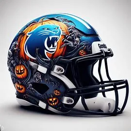 Georgia State Panthers Halloween Concept Helmets