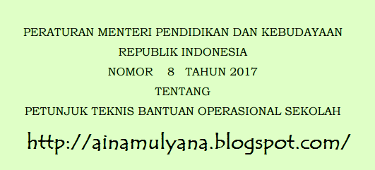 Permendikbud Nomor 8 Tahun 2017