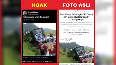 JAHAT! Unggah Foto Editan Bus Kecelakaan Bergambar Anies, Akun Twitter Denny Siregar Diserbu Warganet