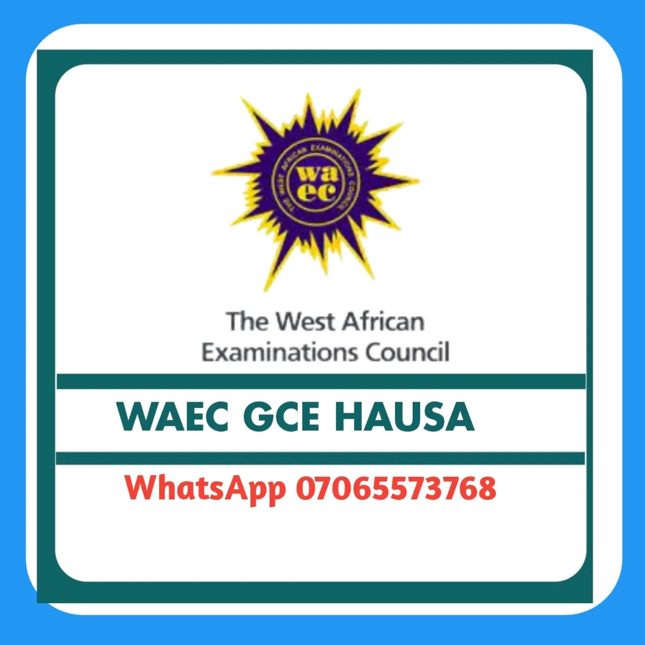 2024 WAEC GCE Hausa Question And Answer Expo