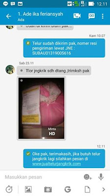 Testimoni dari pembeli telur jangkrik