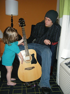 Uncle Brandon brought a guitar