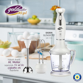 MUTFAKTA YENİ YARDIMCIN: GOLDMASTER BADEM BLENDER SET!