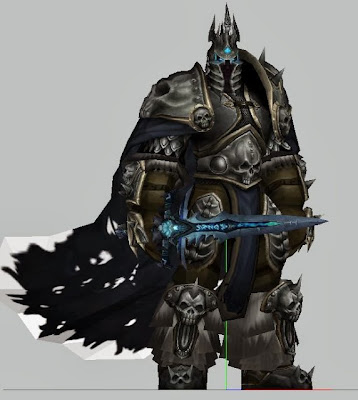 Papercraft Lich King - World Of Warcraft Model