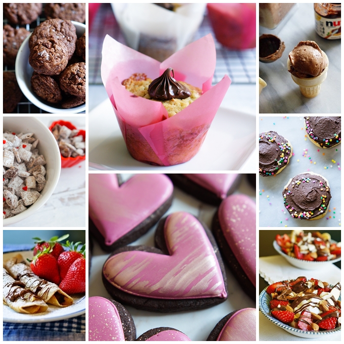 collage of Nutella recipes