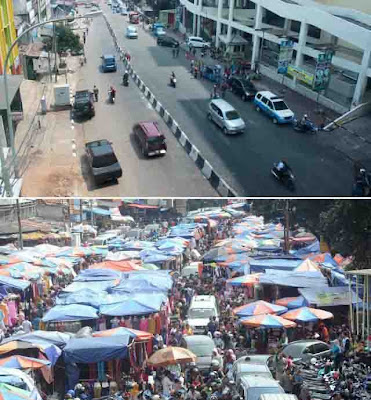 Foto Tanah Abang Sebelum dan Sesudah Relokasi