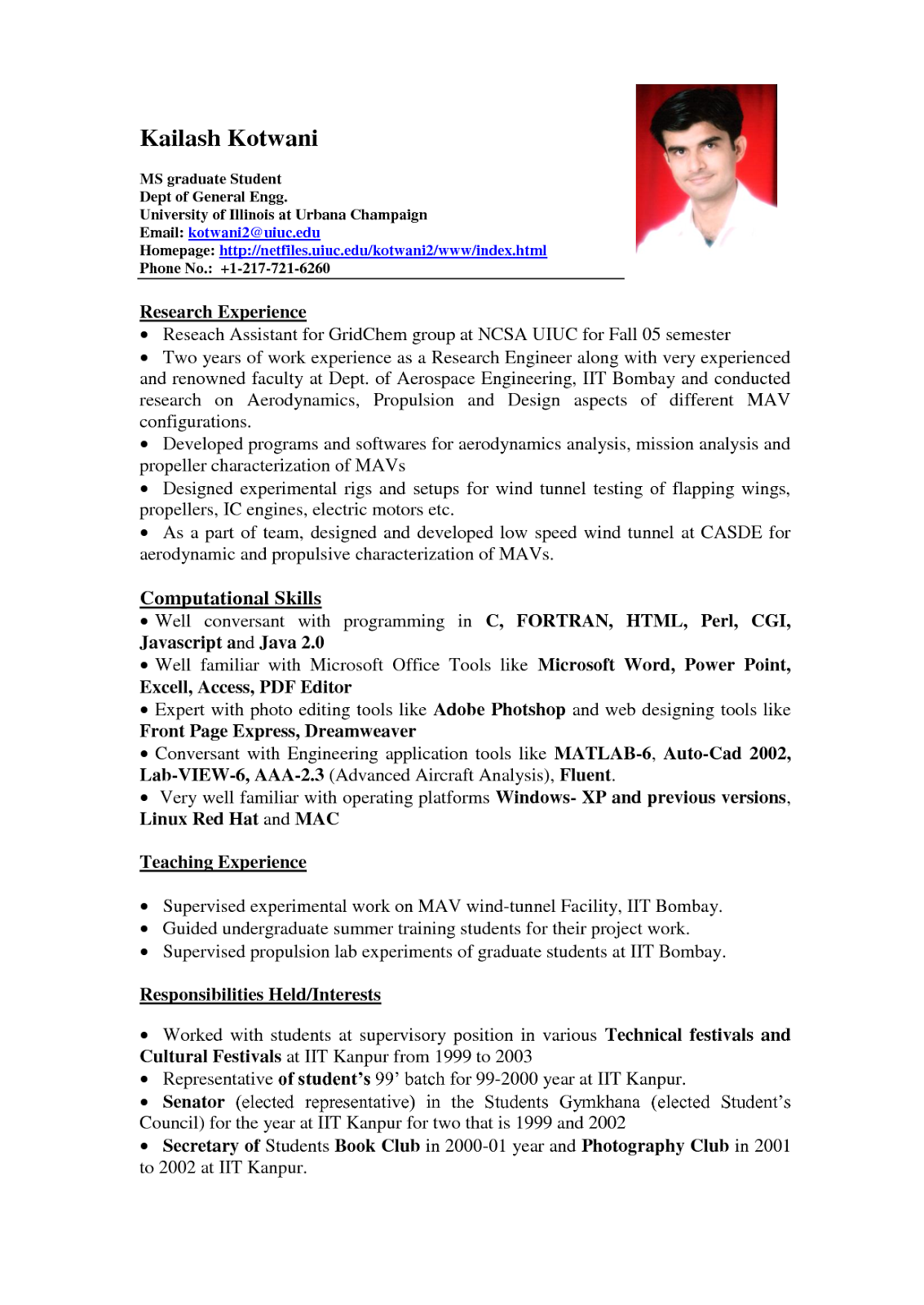 Resume Sample for Students With No Experience | Sample Resumes