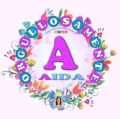 Nombre Aida - Carteles para mujeres - Día de la mujer