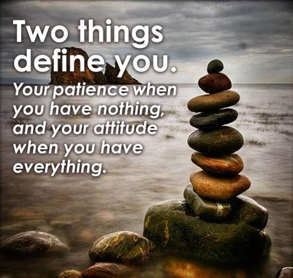 Patience And Attitude Inspirational Quote Inspirational Picture Quotes