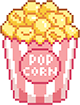 popcorn pixel art