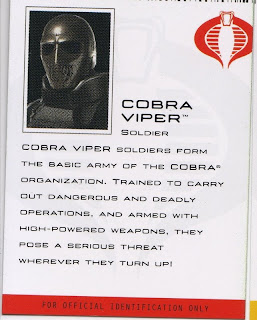 Cobra Viper, basic soldier of the Cobra organization