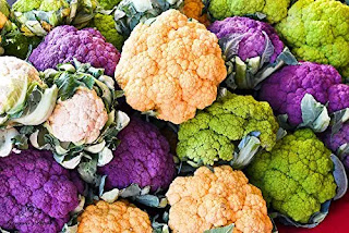 اسمعنا وشفنا زهرة او قرنبيط ابيض وأحضر بس بنفسجي وبرتقالي cauliflower purple 