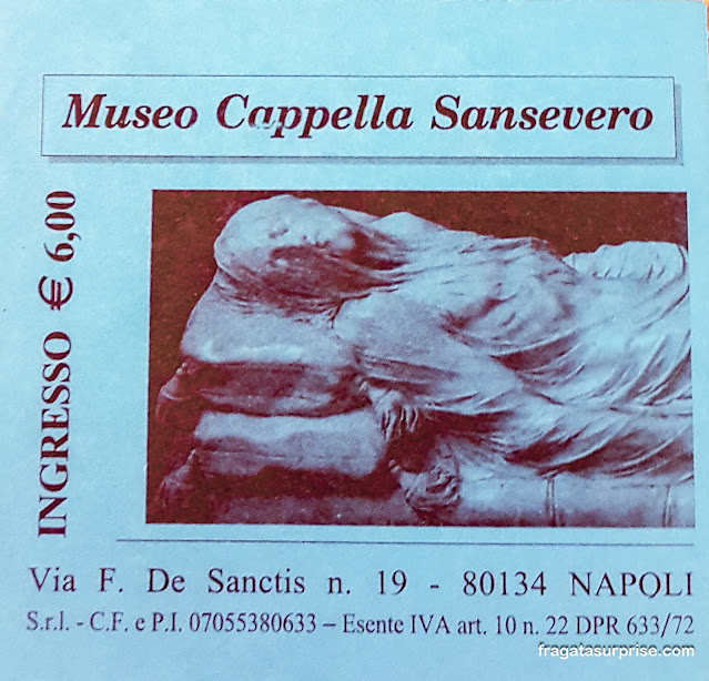 Ingresso para a Capela de Sansevero em Nápoles