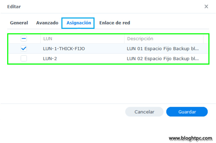 CREANDO EL iSCSI TARGET  EN SYNOLOGY DISKSTATION MANAGER 7