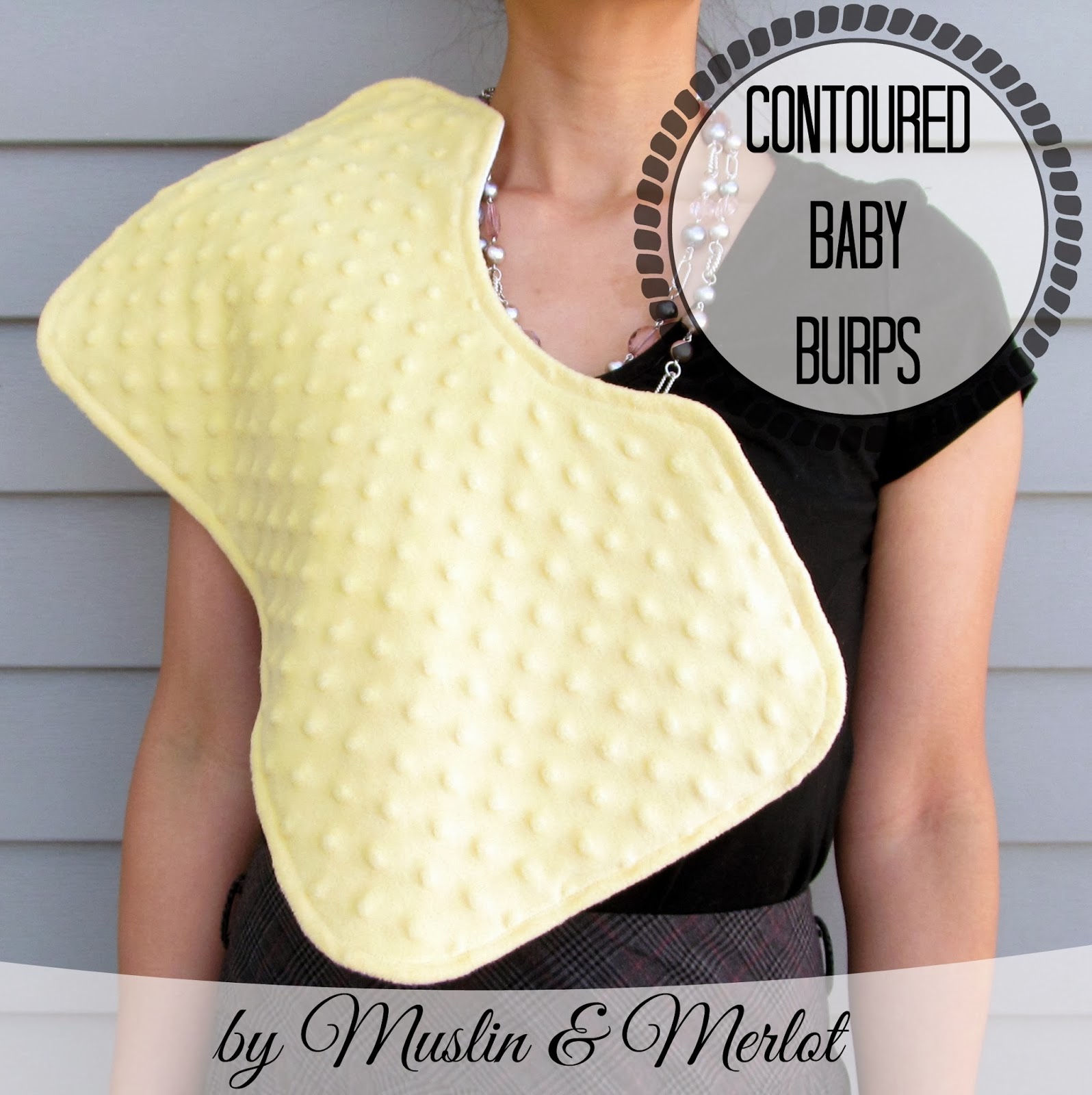 This is the tutorial for the minute installment of  Oh Baby! Part Two: Contoured Burp Cloth Tutorial