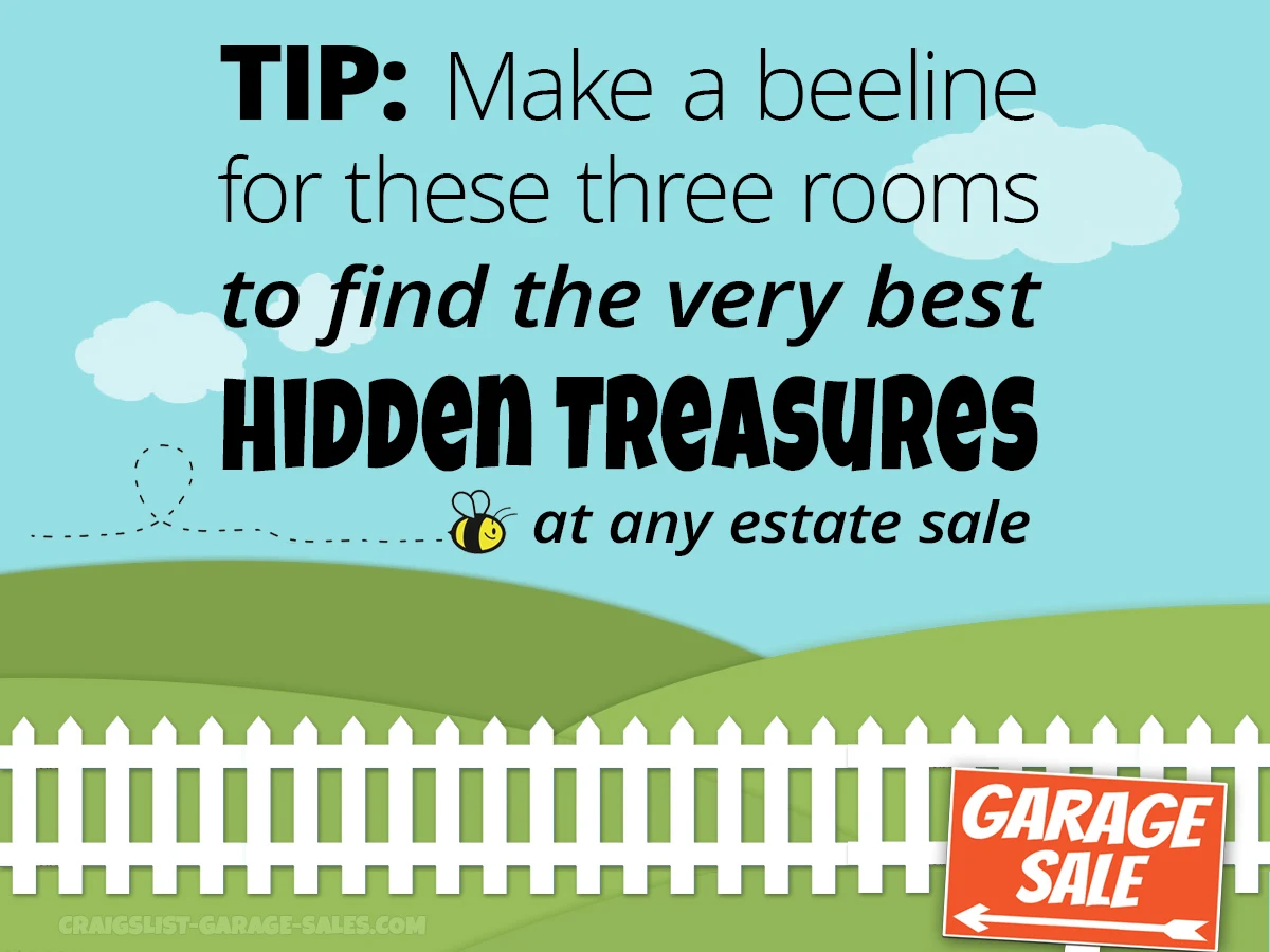 ESTATE SALE TIP: Best rooms to search for hidden treasure