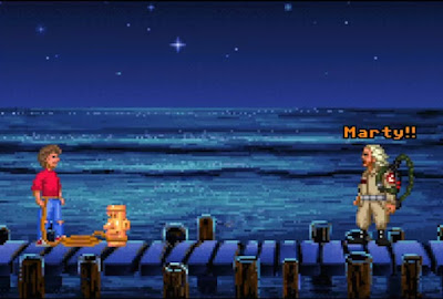 Los protagonistas de Regreso al futuro en Monkey Island