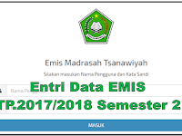 Informasi Entri Data EMIS Tahun Pelajaran 2017/2018 Semester 2 Semua Kabupaten di Indonesia