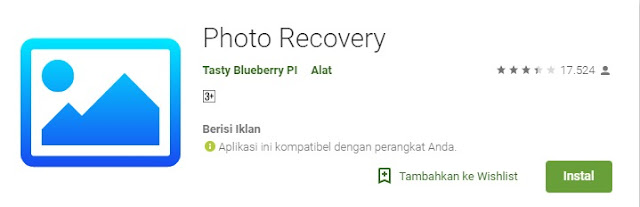 cara mengembalikan foto Menggunakan Aplikasi Photo Recovery