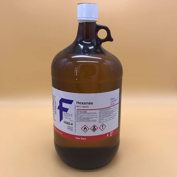 Hexane (HPLC, 4L, Fisher)