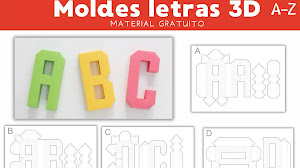 Plantillas de letras 3D para imprimir PDF gratis